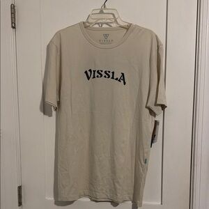 NWT VISSLA Sand Short-Sleeve Logo Tee